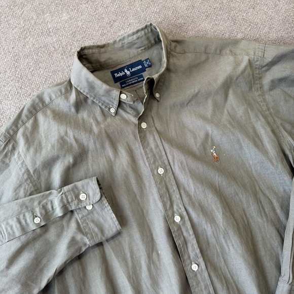 Polo Ralph Lauren Other - Polo Ralph Lauren Yarmouth Cotton Oxford Long Sleeve Shirt 16 32/33 Green